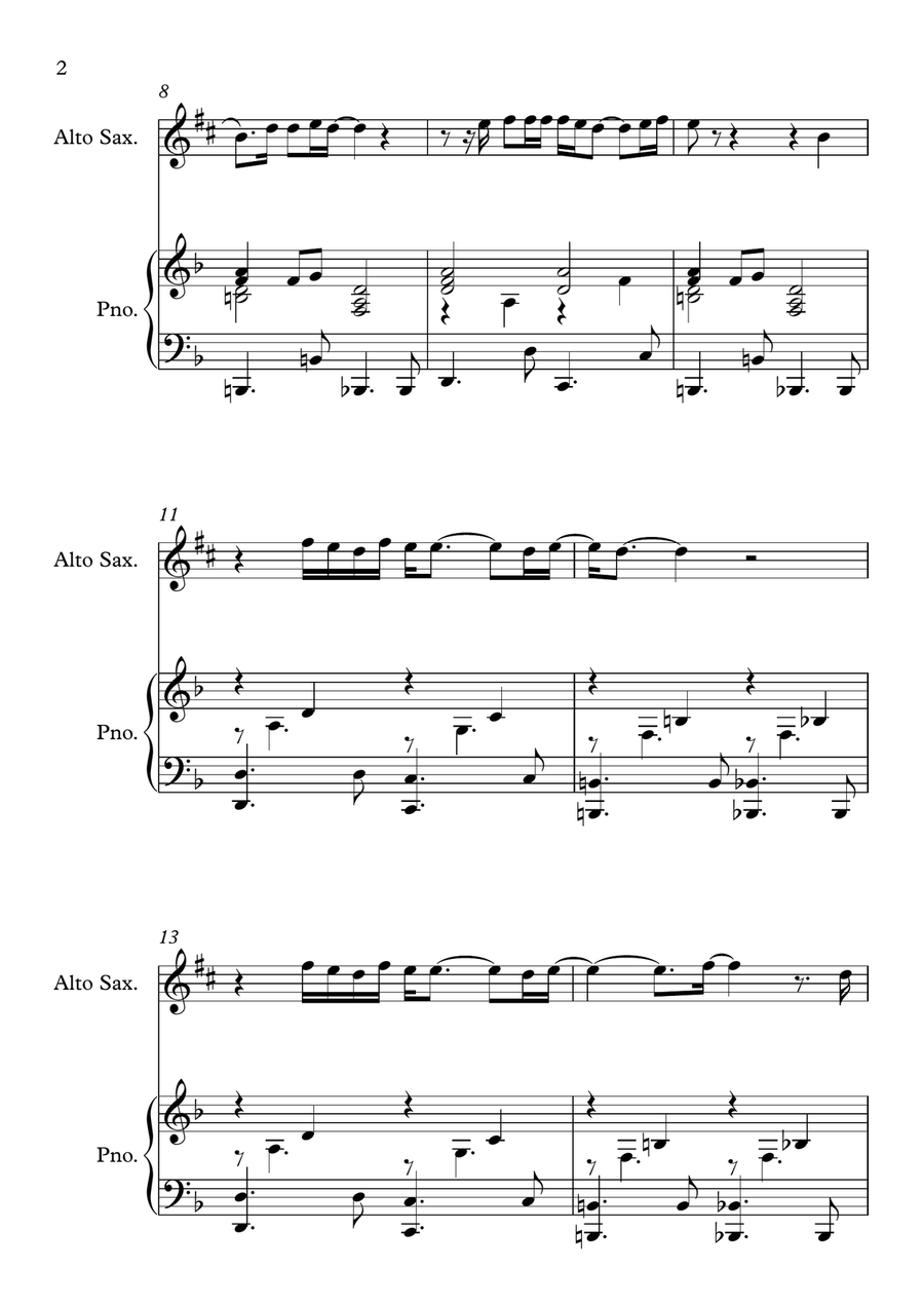 Glory Box Glory Box Alto Saxophone scores gallery preview page 2