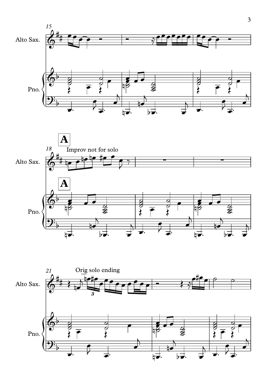 Glory Box Glory Box Alto Saxophone scores gallery preview page 3