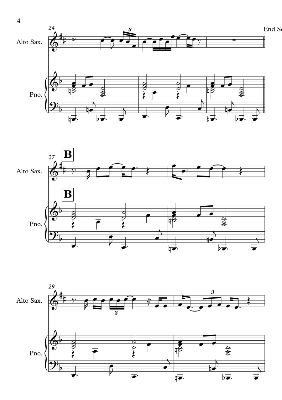 Glory Box Glory Box Alto Saxophone scores gallery preview page 4