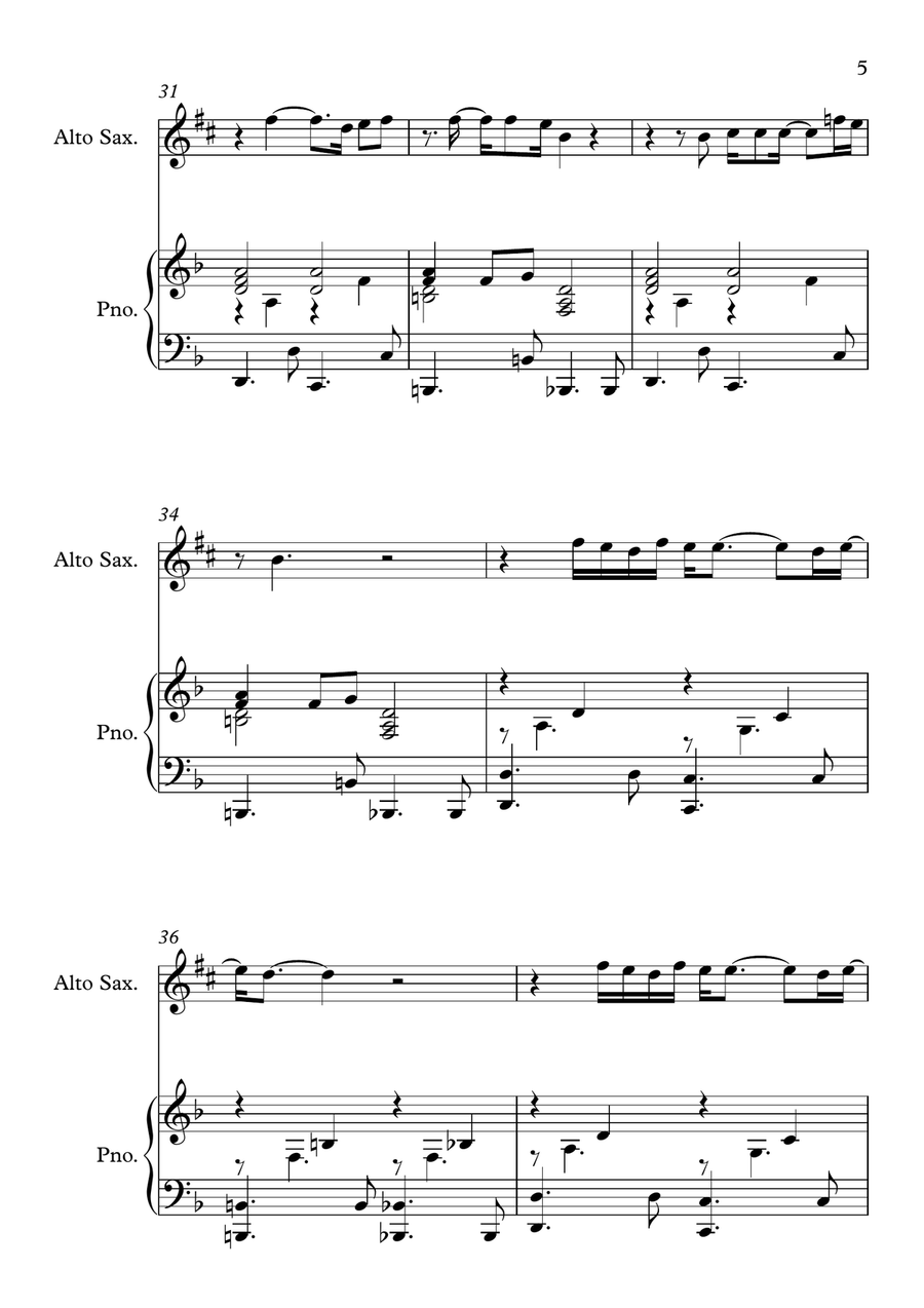 Glory Box Glory Box Alto Saxophone scores gallery preview page 5