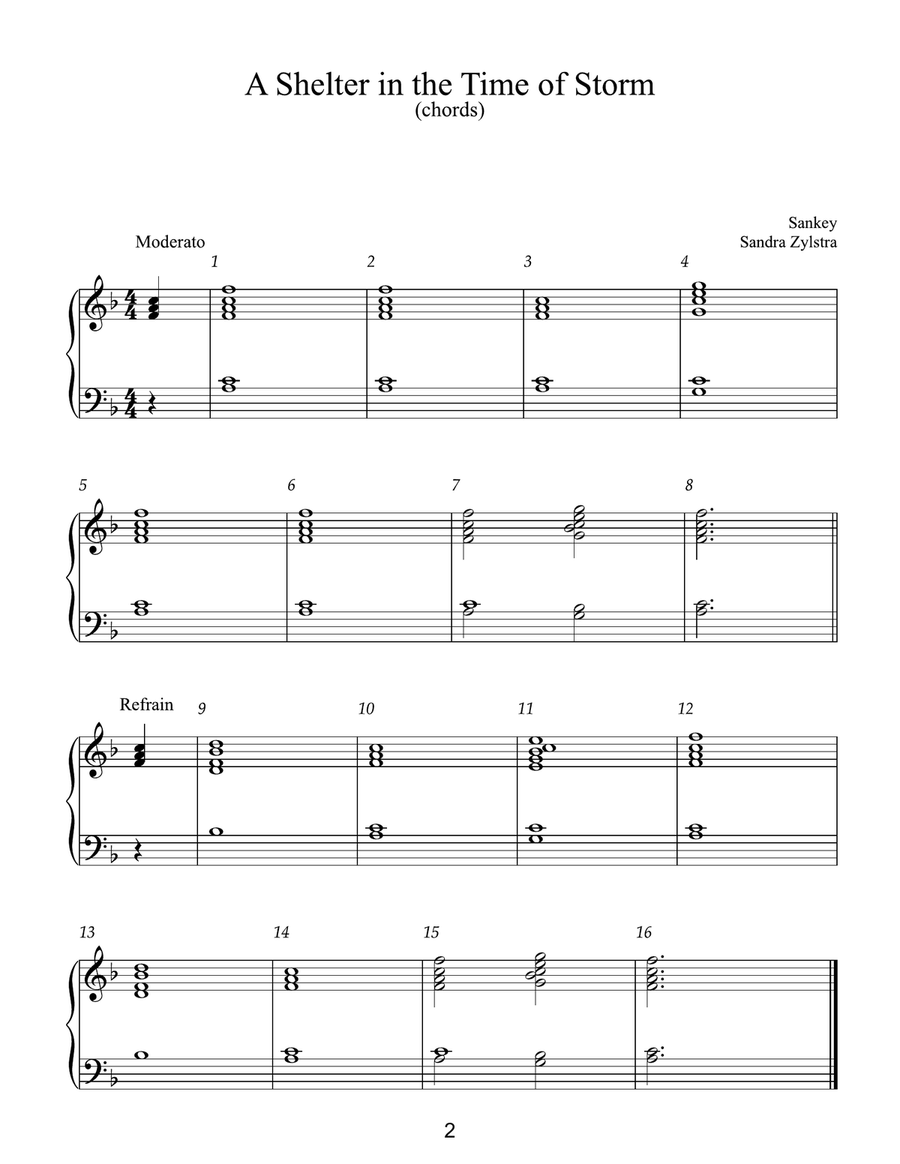 Moderate Handbell Hymns -Book 2 (2 octave handbell hymns) 2-Octaves scores gallery preview page 5