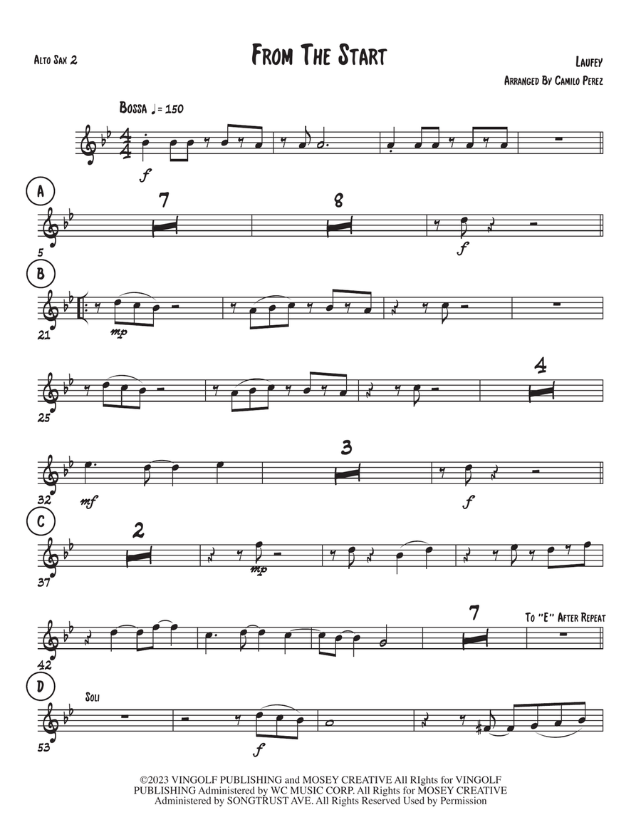 From The Start From The Start Jazz Ensemble scores gallery preview page 3