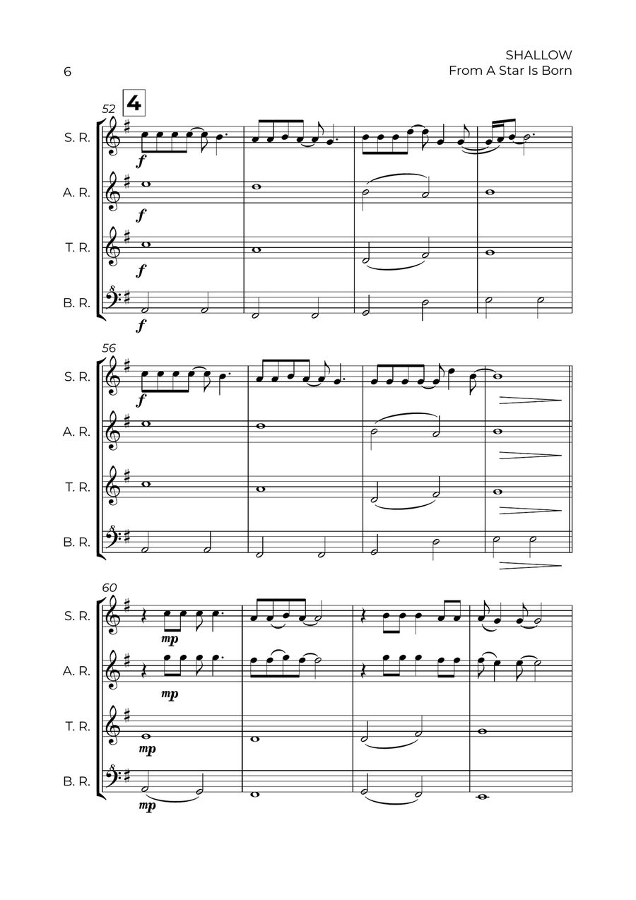 Shallow Shallow Soprano Recorder scores gallery preview page 6