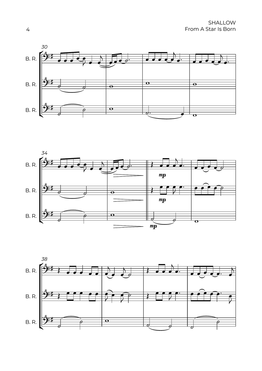 Shallow Shallow Bass Recorder scores gallery preview page 4