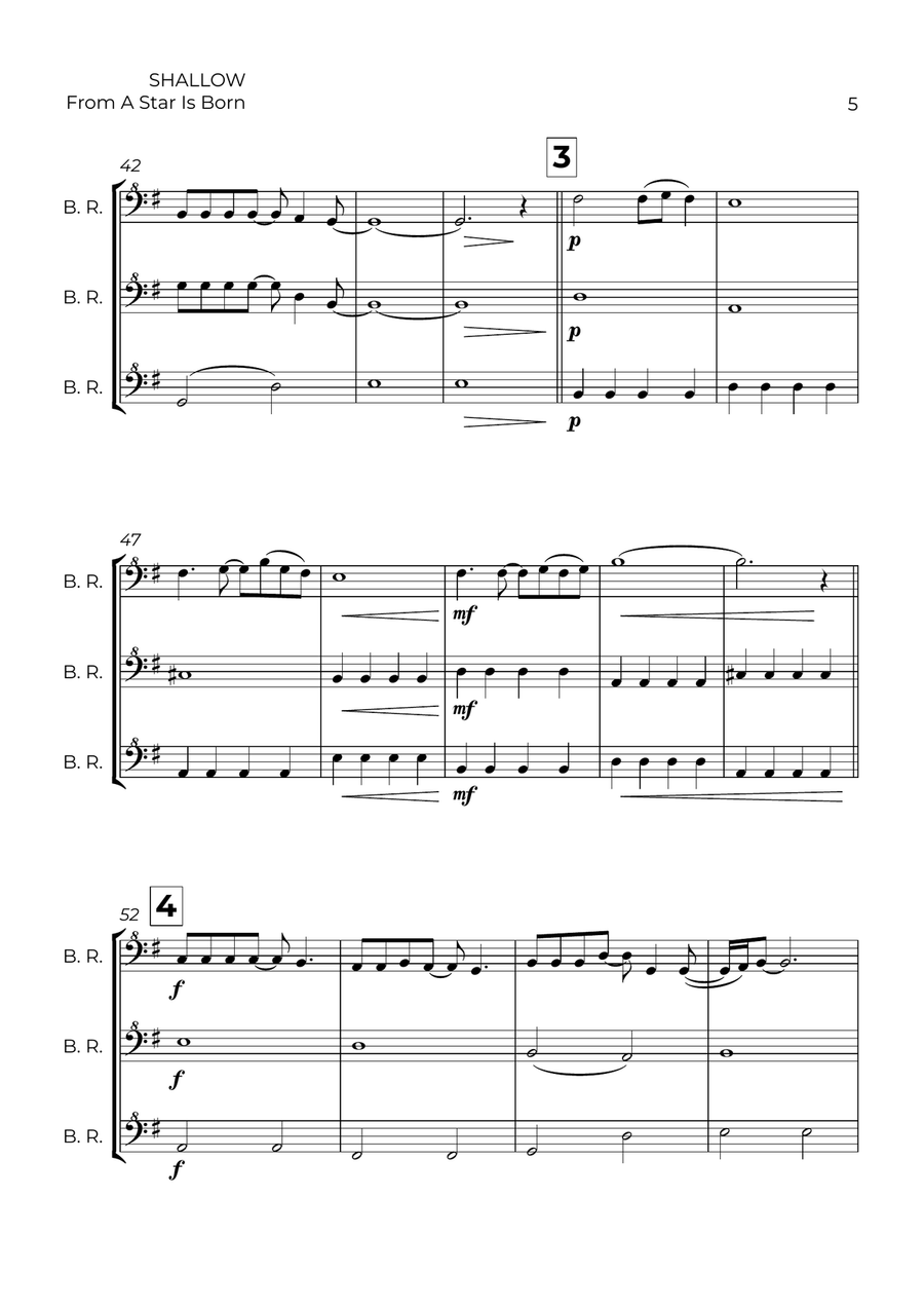 Shallow Shallow Bass Recorder scores gallery preview page 5