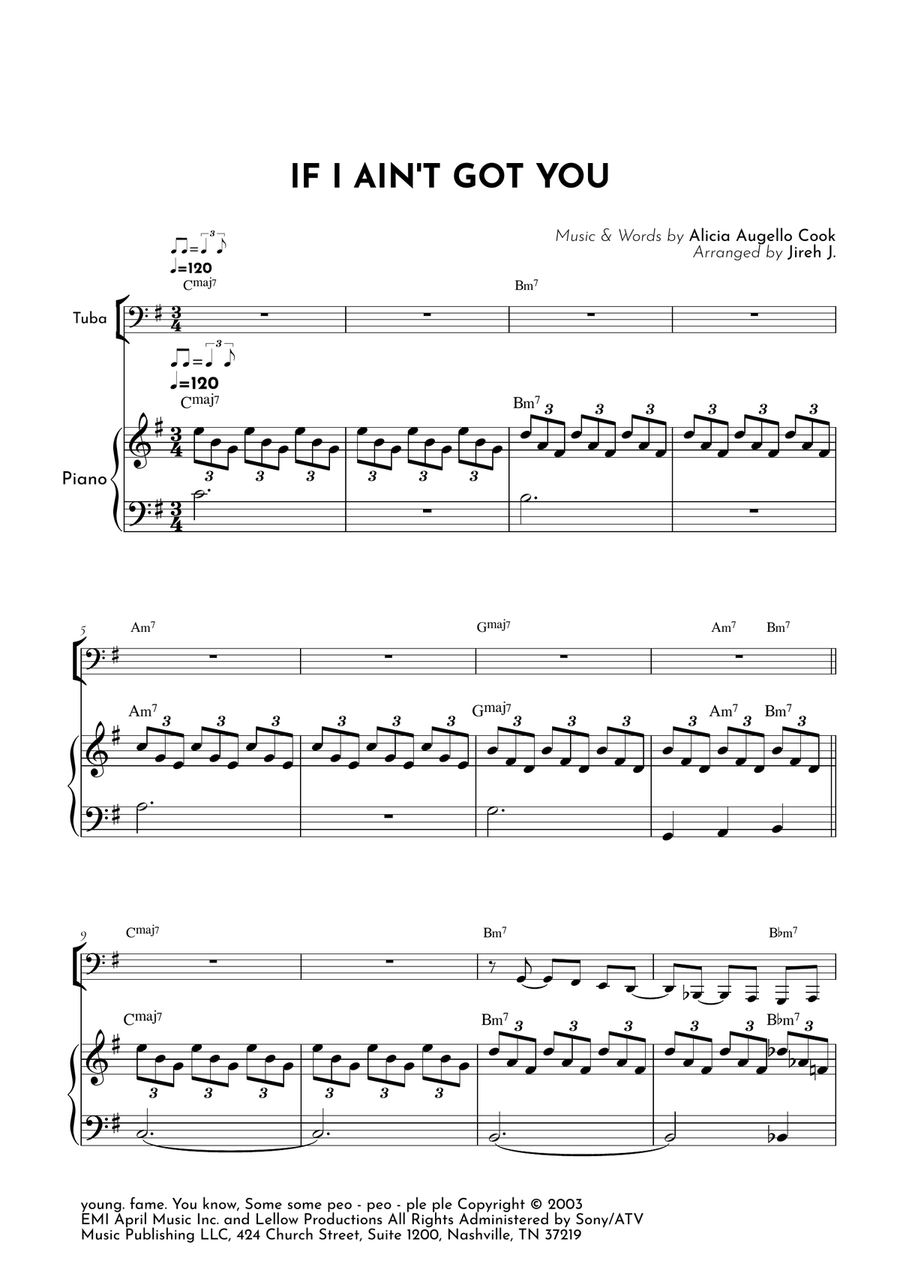 If I Ain't Got You If I Ain't Got You Piano scores gallery preview page 2