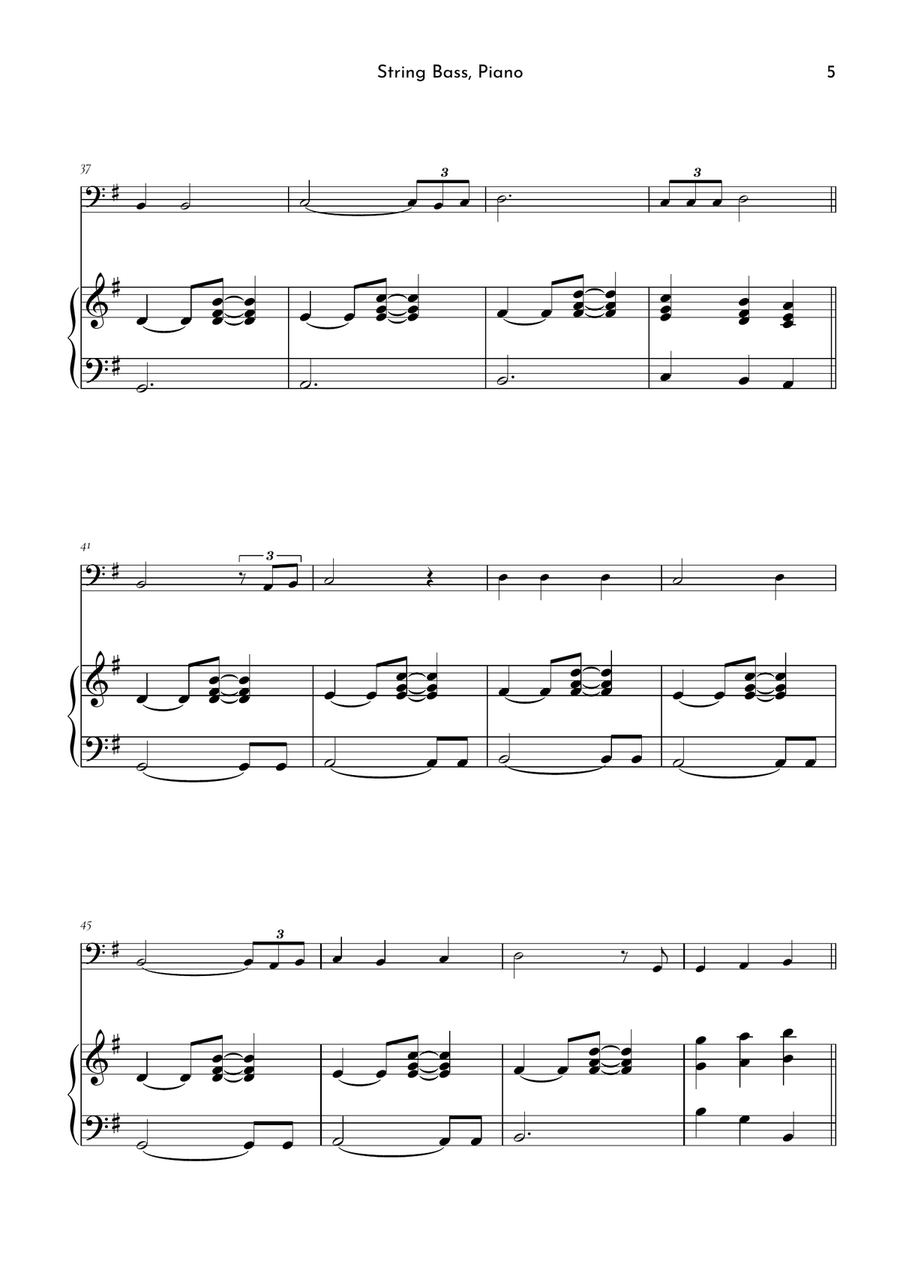 If I Ain't Got You If I Ain't Got You Double Bass scores gallery preview page 5