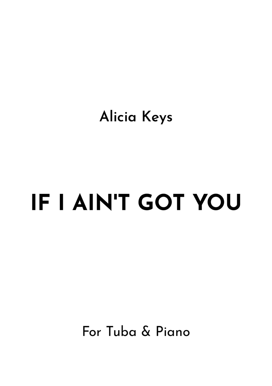 If I Ain't Got You If I Ain't Got You Piano scores gallery preview page 1