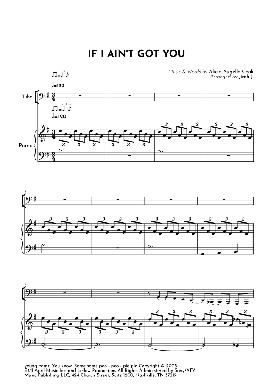 If I Ain't Got You If I Ain't Got You Piano scores gallery preview page 2