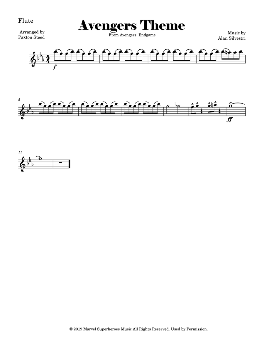 Avengers: Endgame Avengers: Endgame Marching Band scores gallery preview page 4