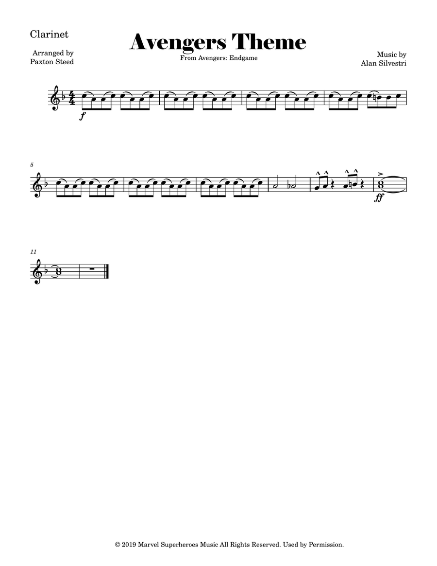 Avengers: Endgame Avengers: Endgame Marching Band scores gallery preview page 5