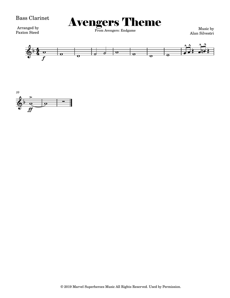 Avengers: Endgame Avengers: Endgame Marching Band scores gallery preview page 6