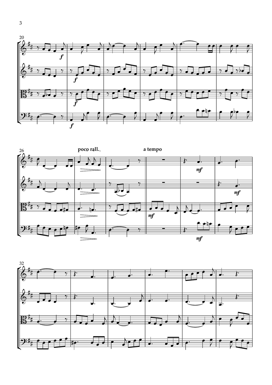His Eye Is On the Sparrow String Quartet scores gallery preview page 4