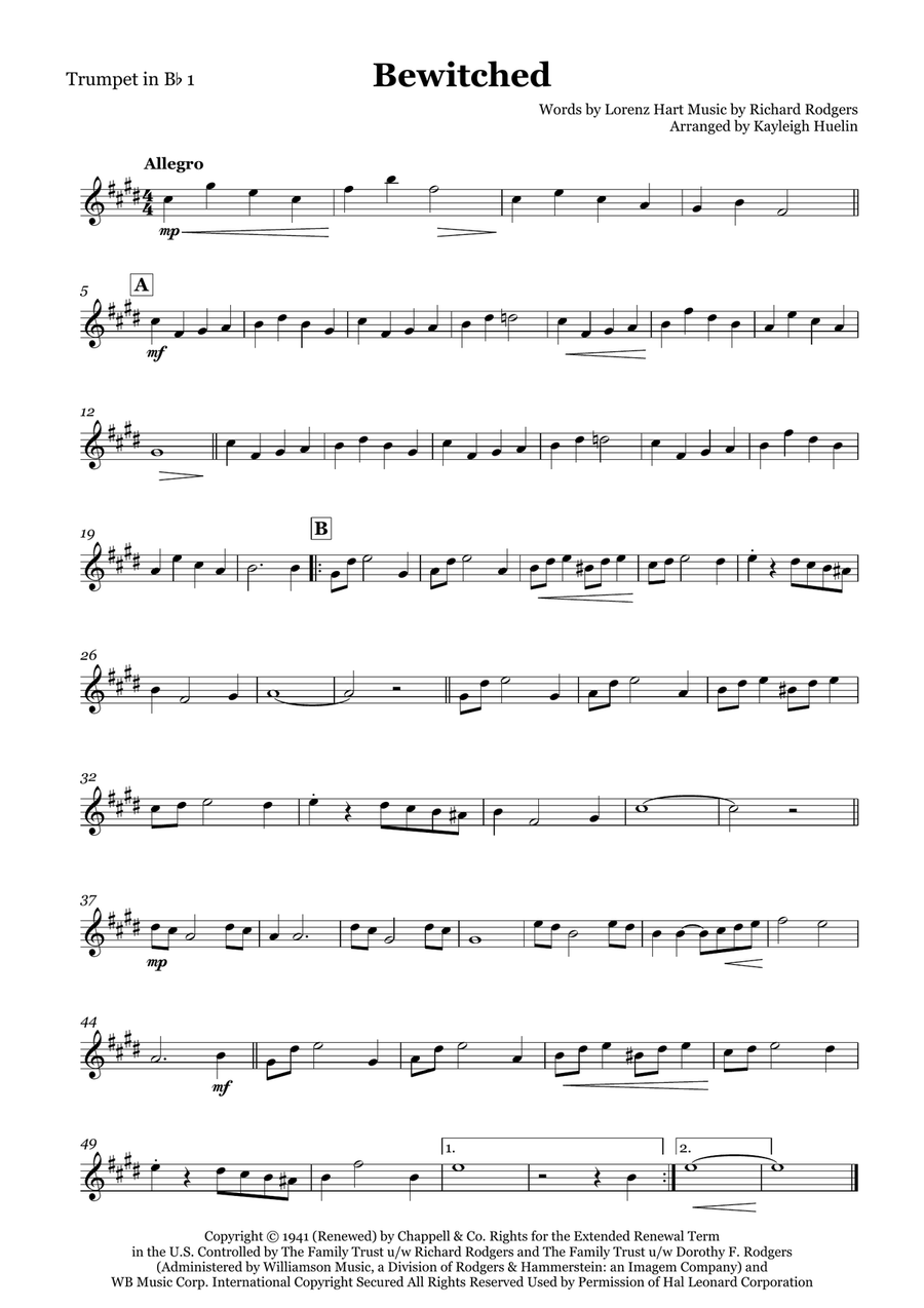 Bewitched Bewitched Brass Quartet scores gallery preview page 4