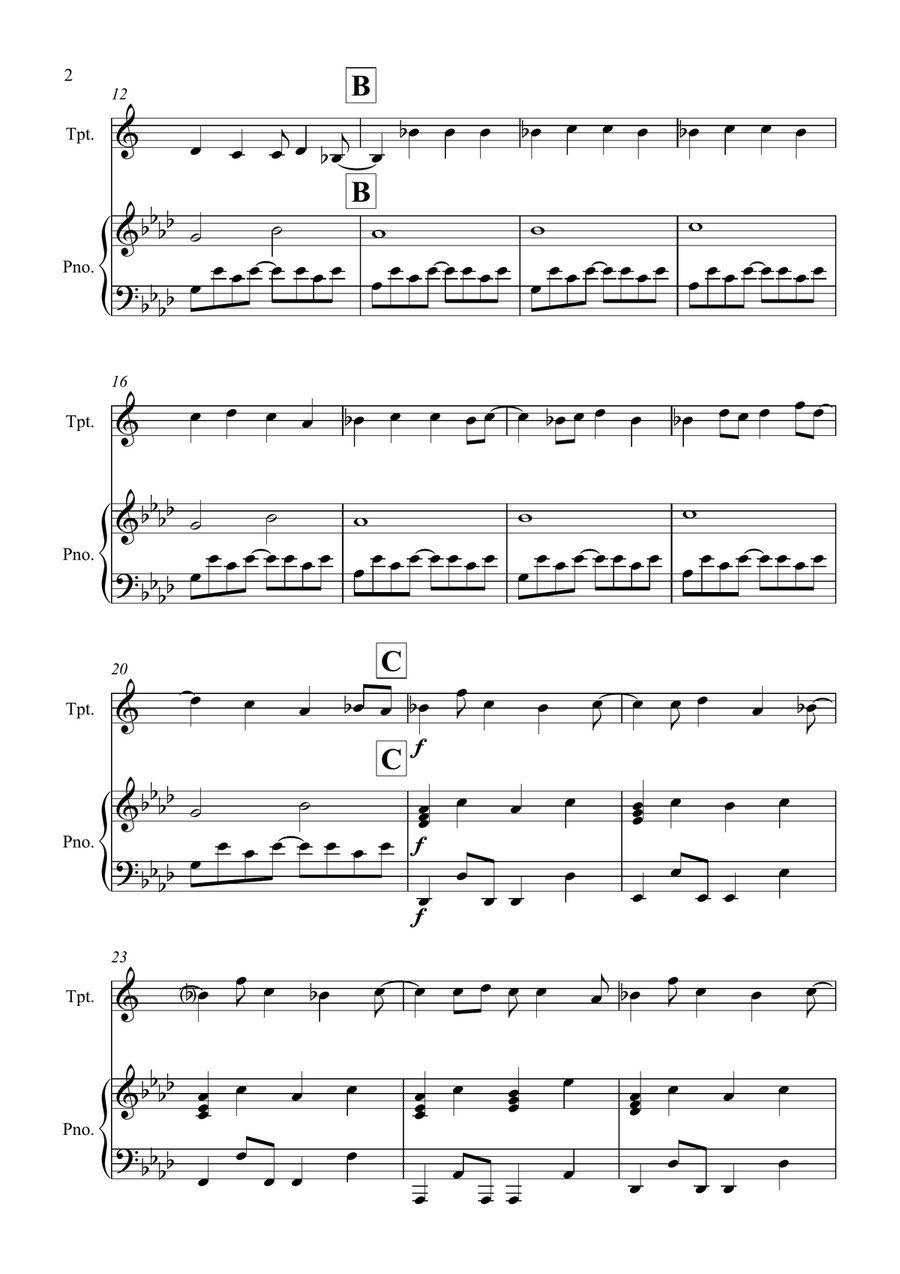 How To Save A Life How To Save A Life Trumpet Solo scores gallery preview page 2
