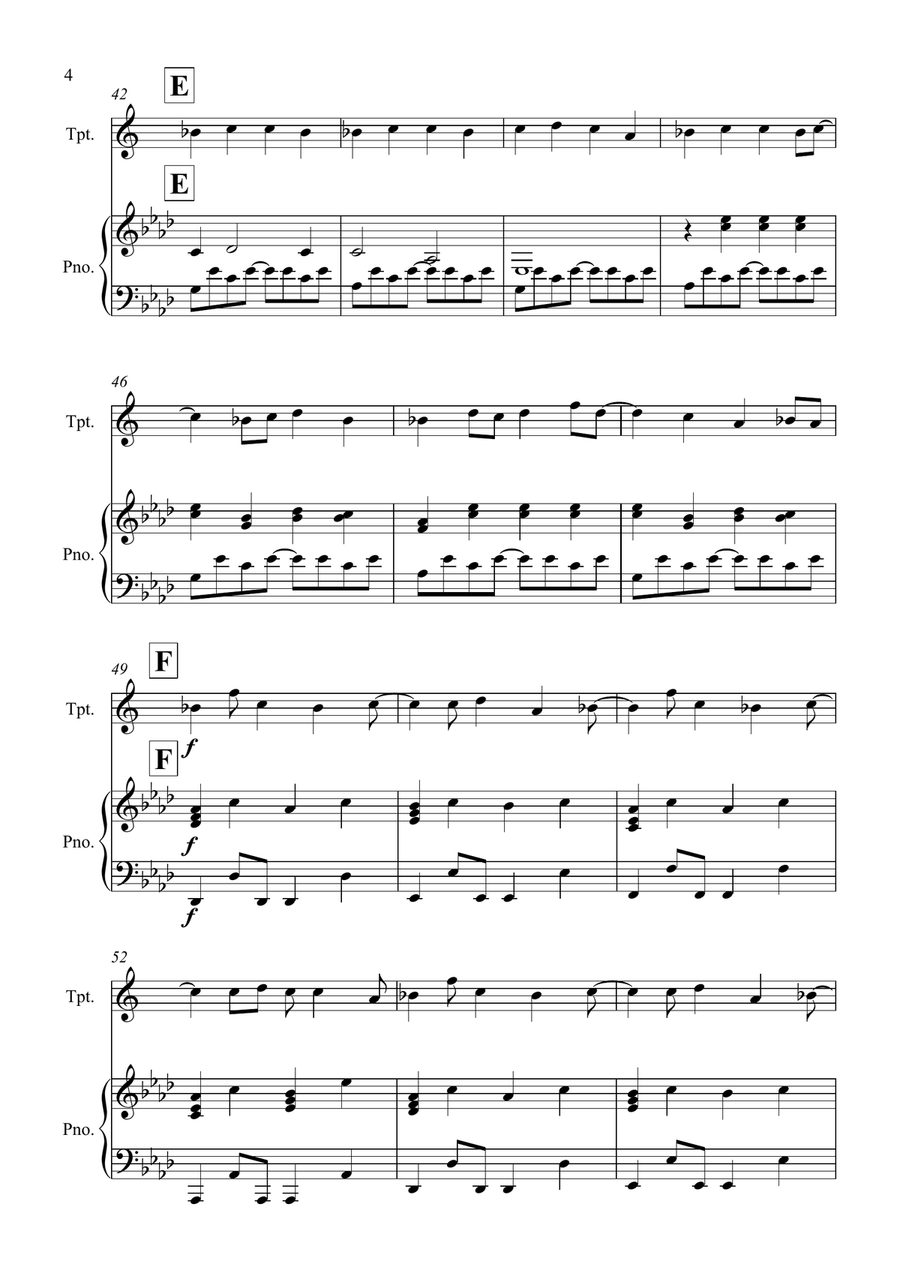 How To Save A Life How To Save A Life Trumpet Solo scores gallery preview page 4