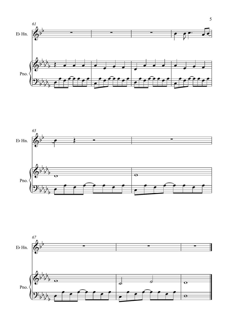 How To Save A Life How To Save A Life Horn scores gallery preview page 5