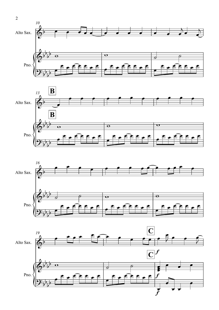How To Save A Life How To Save A Life Alto Saxophone scores gallery preview page 2