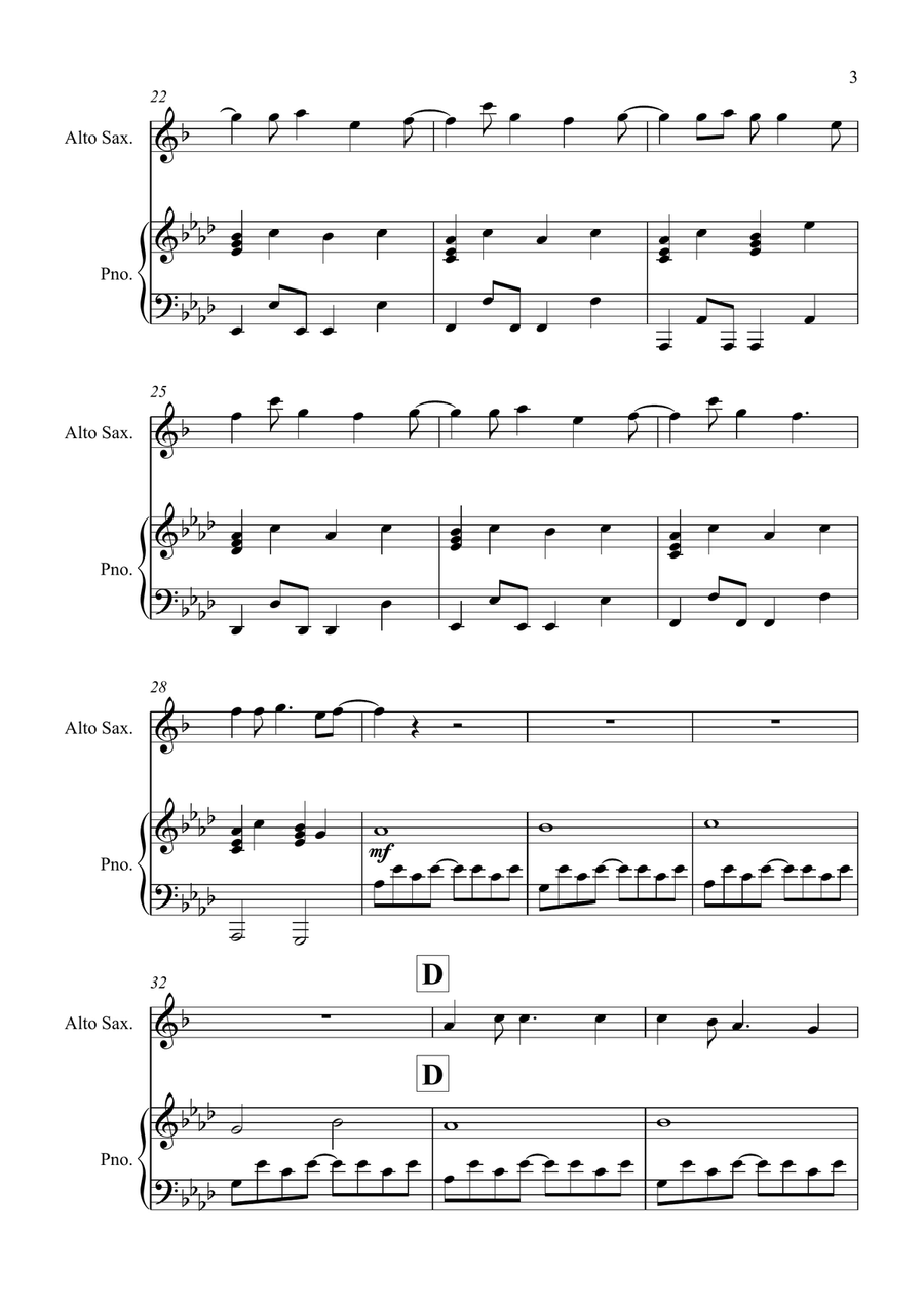 How To Save A Life How To Save A Life Alto Saxophone scores gallery preview page 3