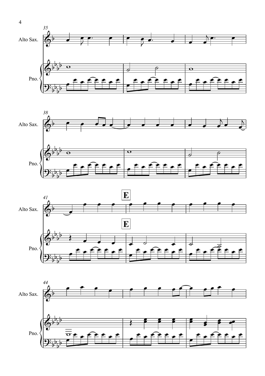 How To Save A Life How To Save A Life Alto Saxophone scores gallery preview page 4