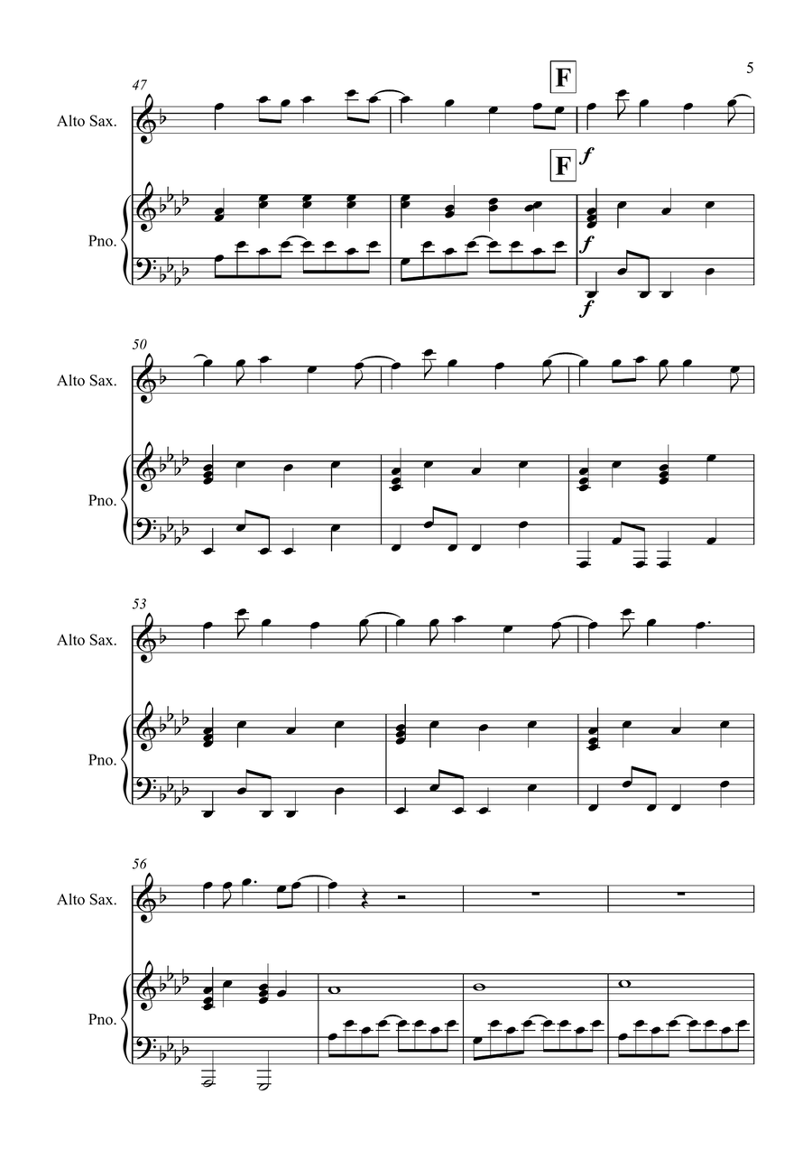 How To Save A Life How To Save A Life Alto Saxophone scores gallery preview page 5