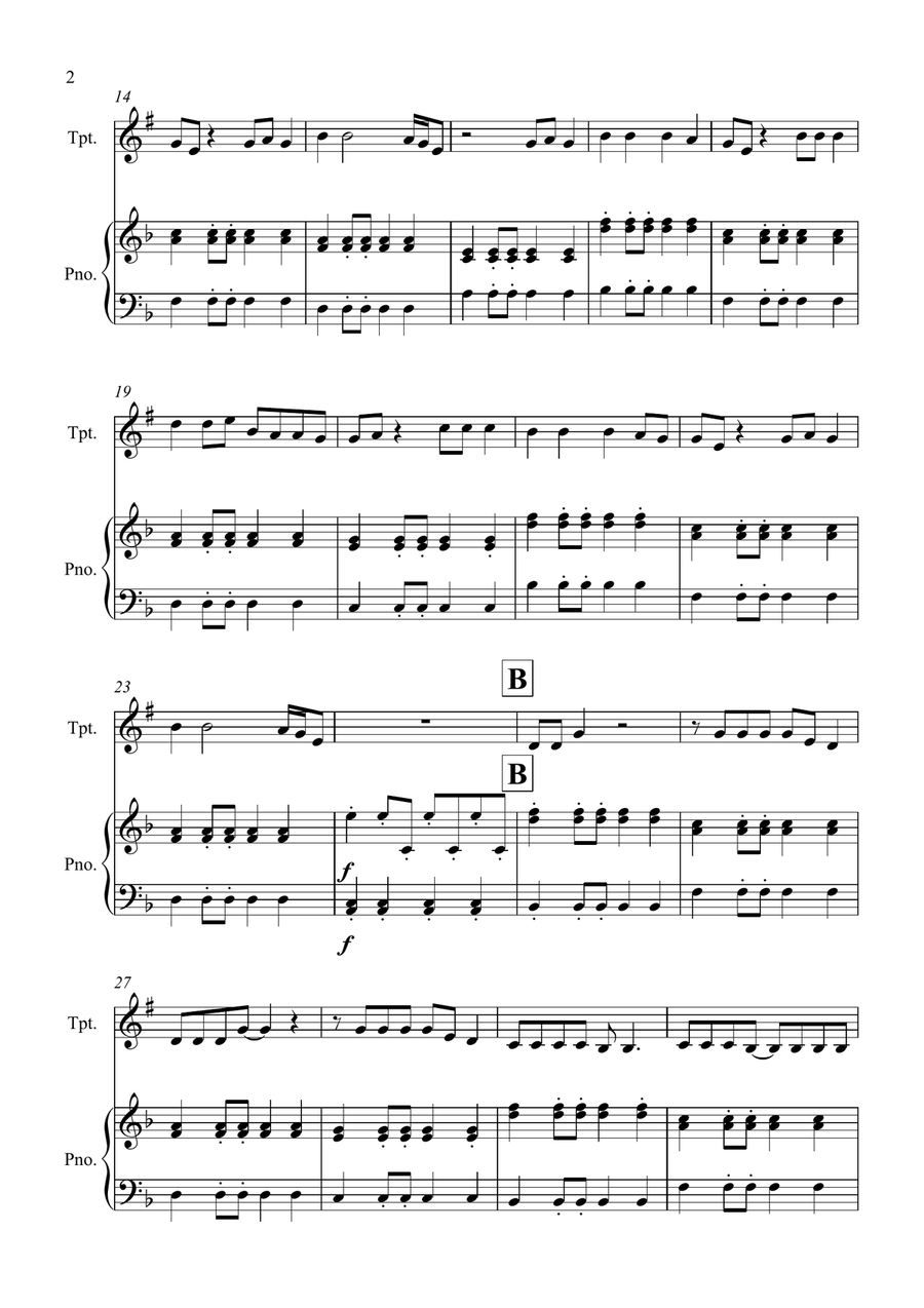 High Hopes High Hopes Trumpet Solo scores gallery preview page 2