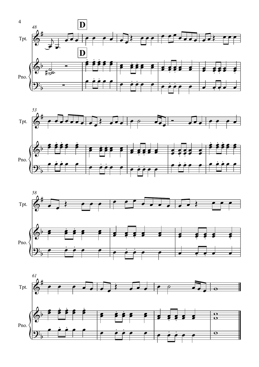 High Hopes High Hopes Trumpet Solo scores gallery preview page 4