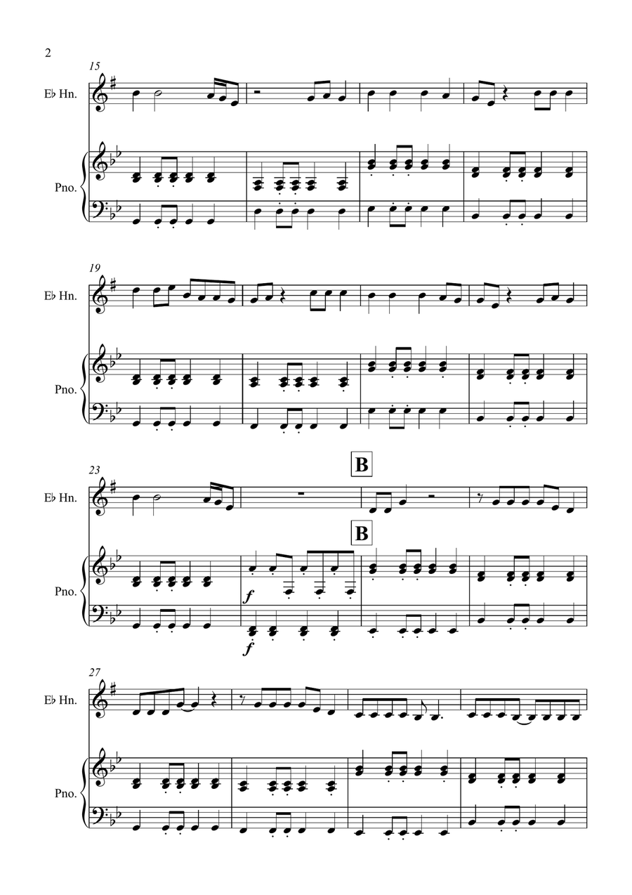 High Hopes High Hopes Horn scores gallery preview page 2