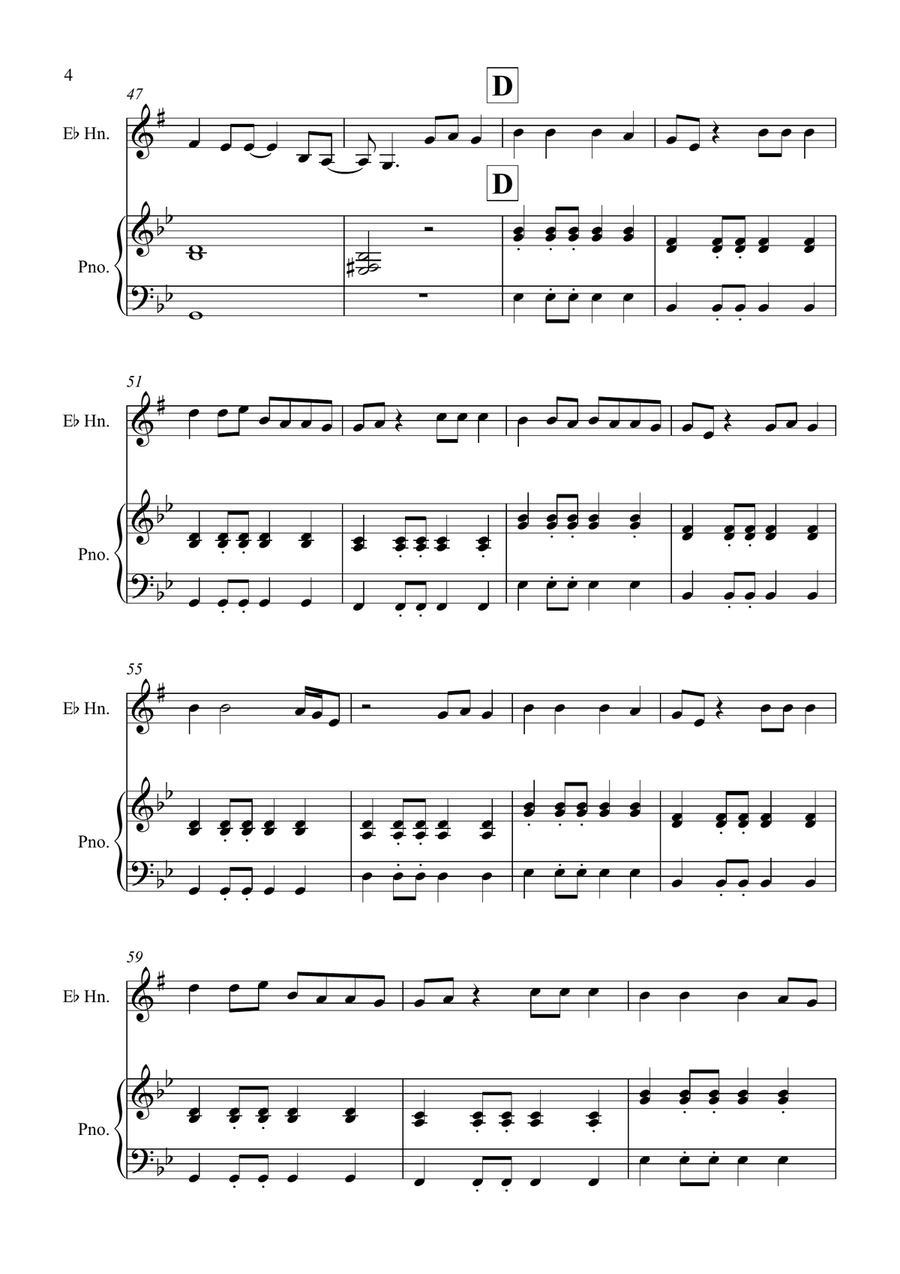High Hopes High Hopes Horn scores gallery preview page 4