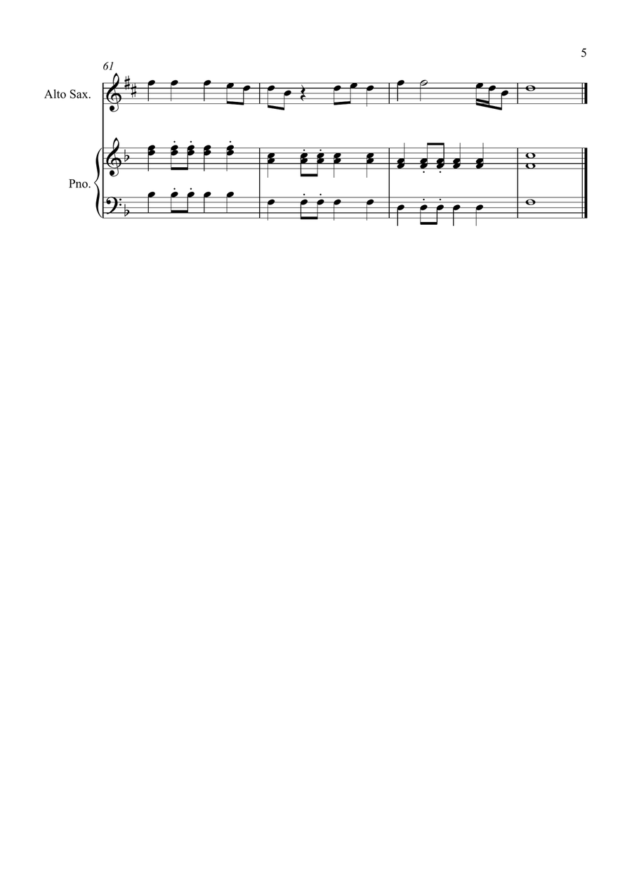 High Hopes High Hopes Alto Saxophone scores gallery preview page 5