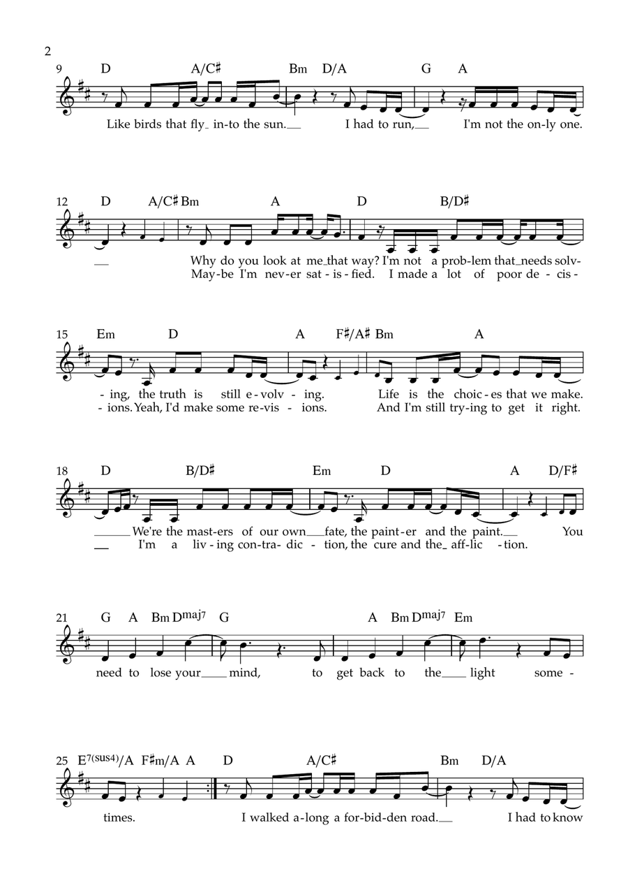 Forbidden Road Forbidden Road Piano scores gallery preview page 2