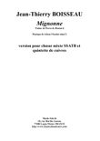 Mignonne, allons voir, version for chorus and alternating brass quintet, brass quintet parts