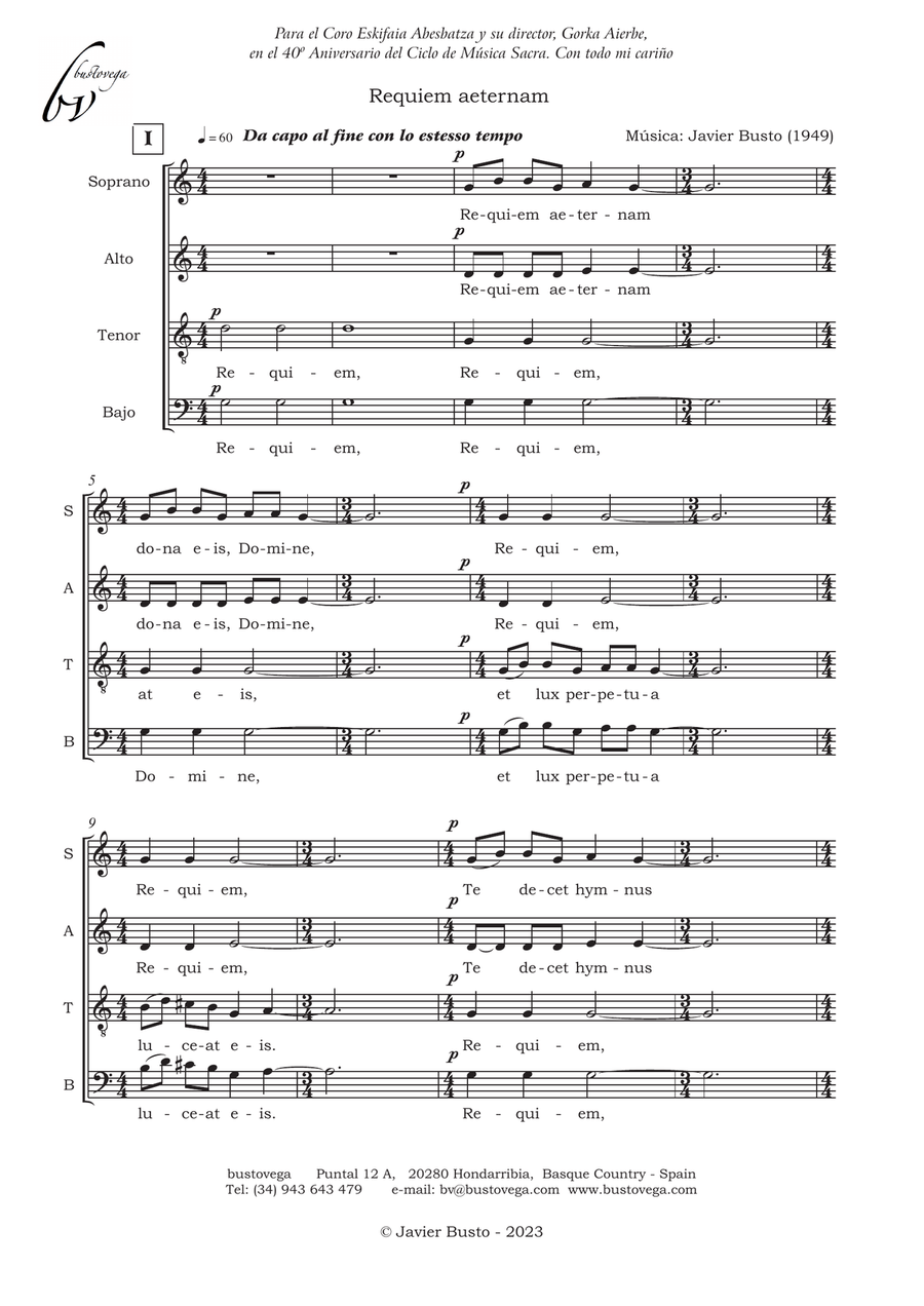 REQUIEM AETERNAM REQUIEM AETERNAM 4-Part scores gallery preview page 2