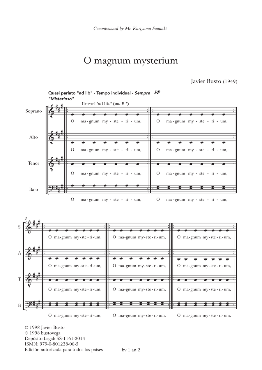 O MAGNUM MYSTERIUM Divisi scores gallery preview page 2