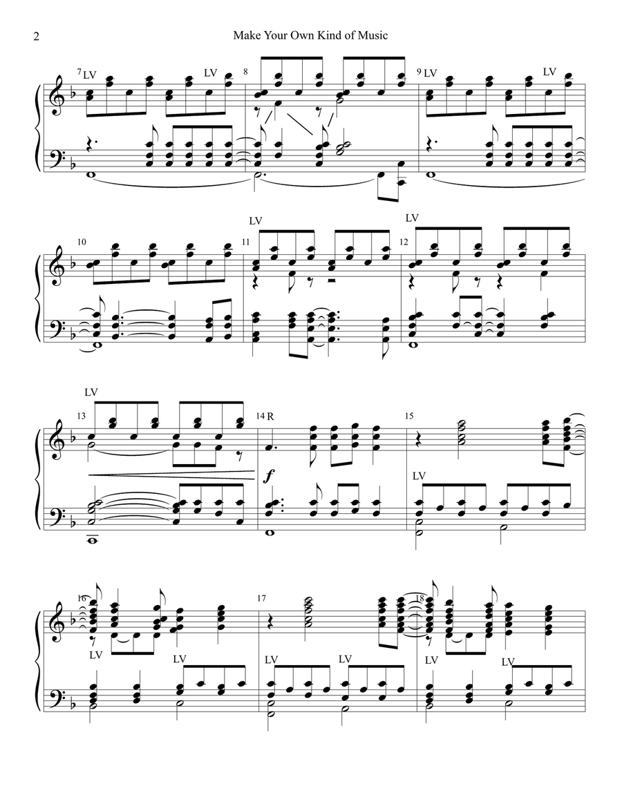 Make Your Own Kind Of Music Handbell Choir scores gallery preview page 3