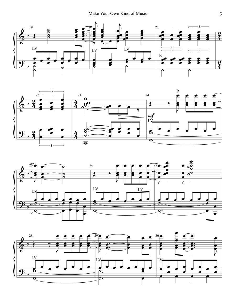 Make Your Own Kind Of Music Handbell Choir scores gallery preview page 4