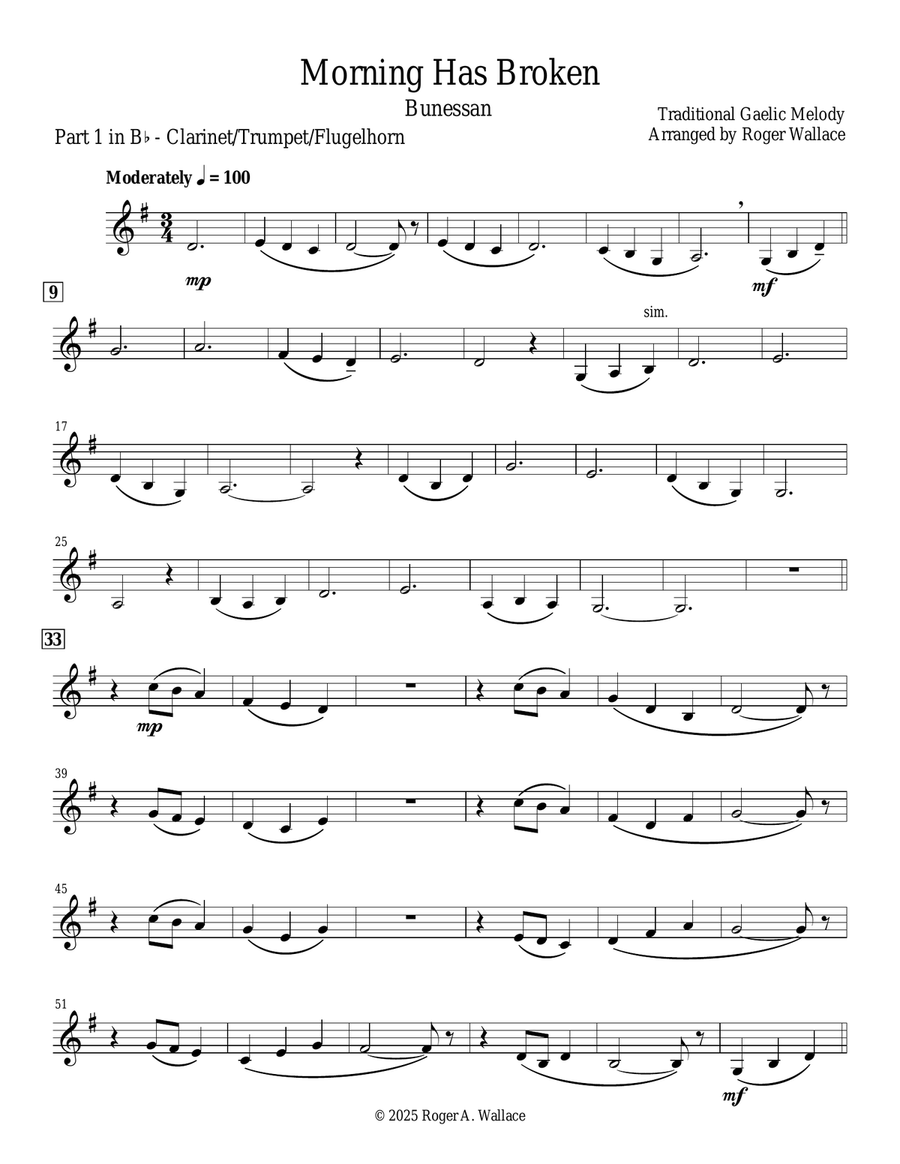 Morning Has Broken (Tuba Duet) Brass Duet scores gallery preview page 5