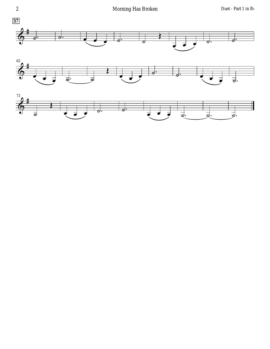 Morning Has Broken (Tuba Duet) Brass Duet scores gallery preview page 6