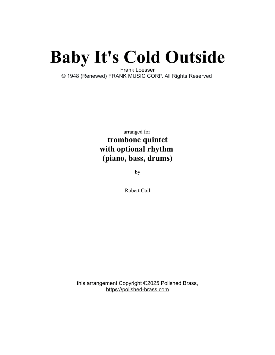 Baby, It's Cold Outside Small Ensemble scores gallery preview page 2