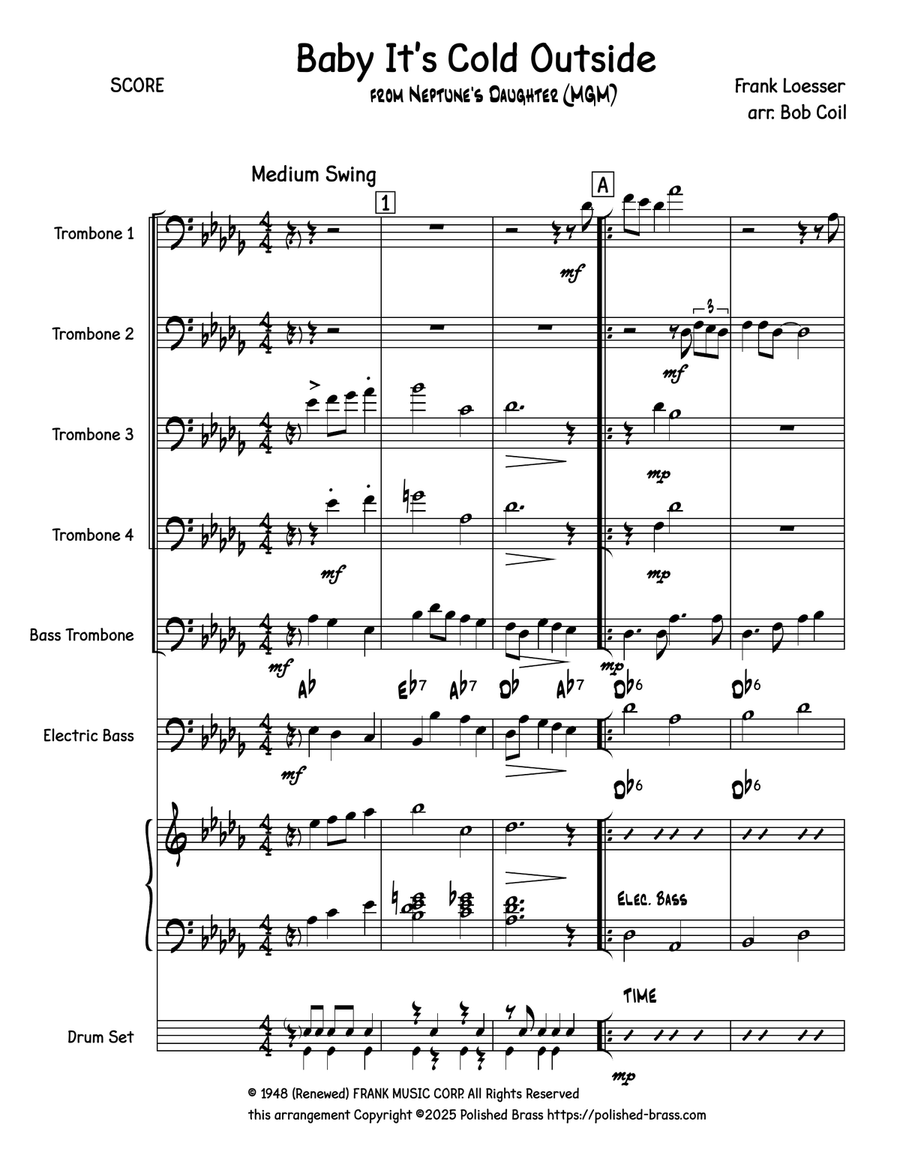 Baby, It's Cold Outside Small Ensemble scores gallery preview page 4
