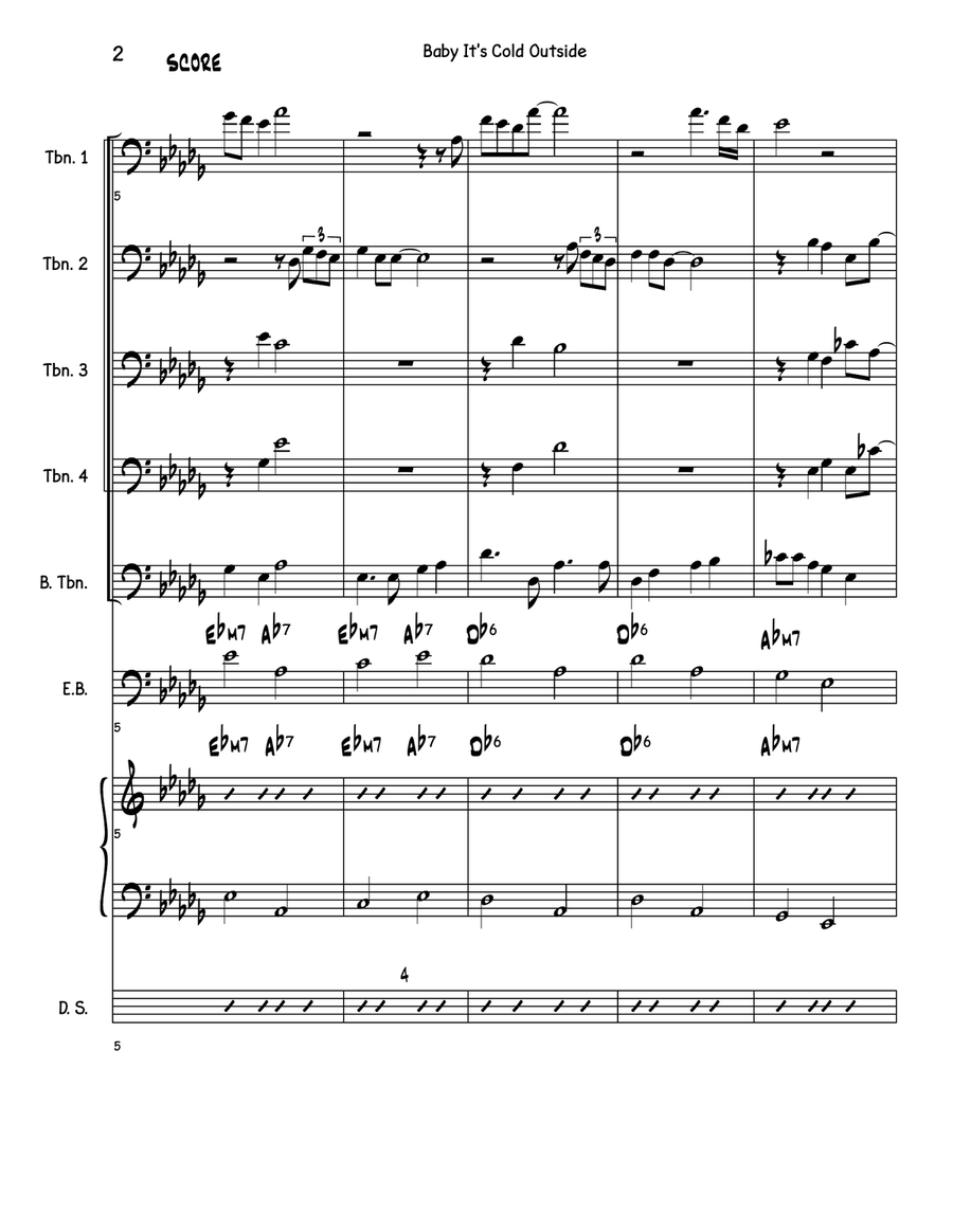 Baby, It's Cold Outside Small Ensemble scores gallery preview page 5