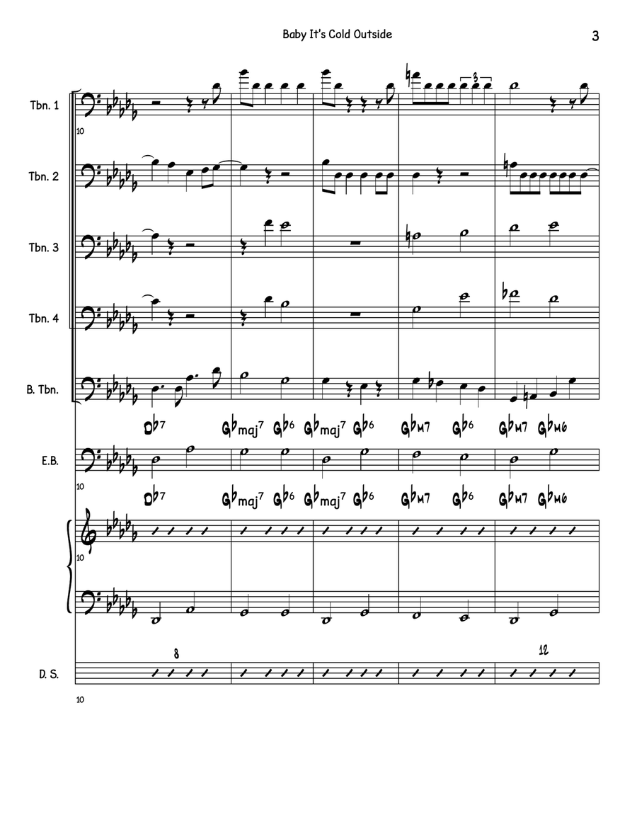 Baby, It's Cold Outside Small Ensemble scores gallery preview page 6