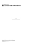 Tres Canciones de Alfredo Espino SET OF PARTS