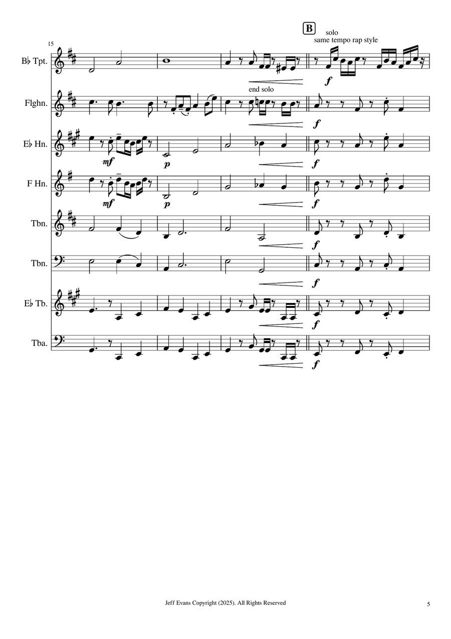 Know What I Mean Brass Quintet scores gallery preview page 5