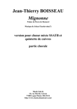 Mignonne, allons voir, version for chorus and alternating brass quintet, chorus part