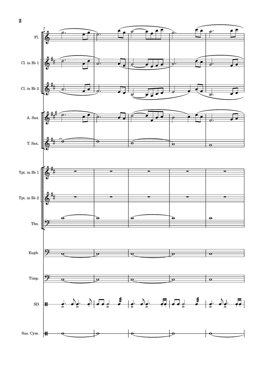 A Tribute To INS Wedgwood Concert Band scores gallery preview page 2