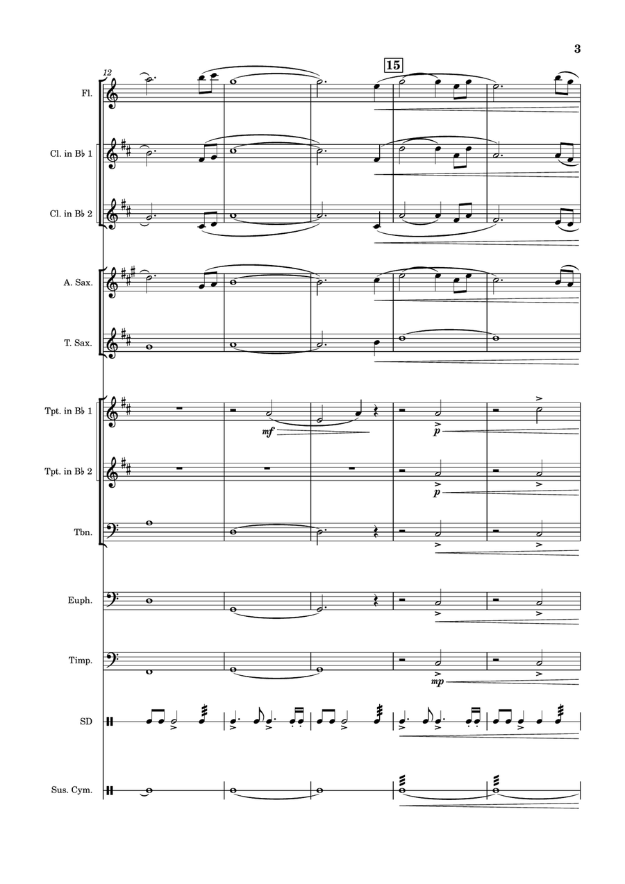 A Tribute To INS Wedgwood Concert Band scores gallery preview page 3