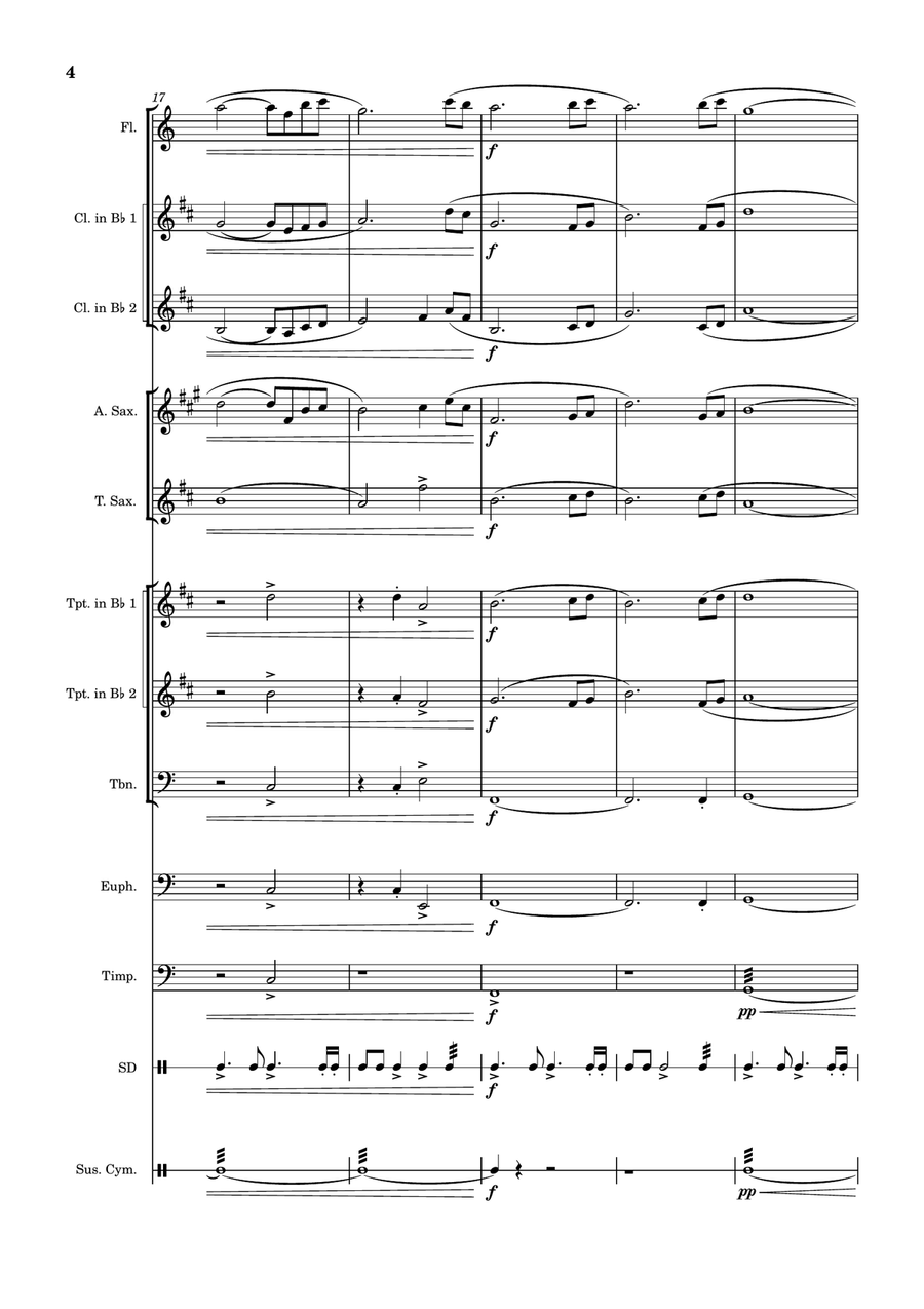 A Tribute To INS Wedgwood Concert Band scores gallery preview page 4