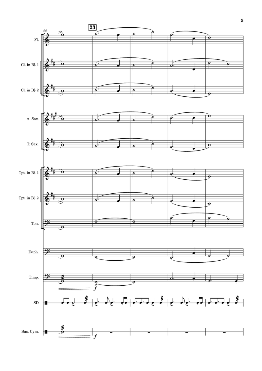 A Tribute To INS Wedgwood Concert Band scores gallery preview page 5