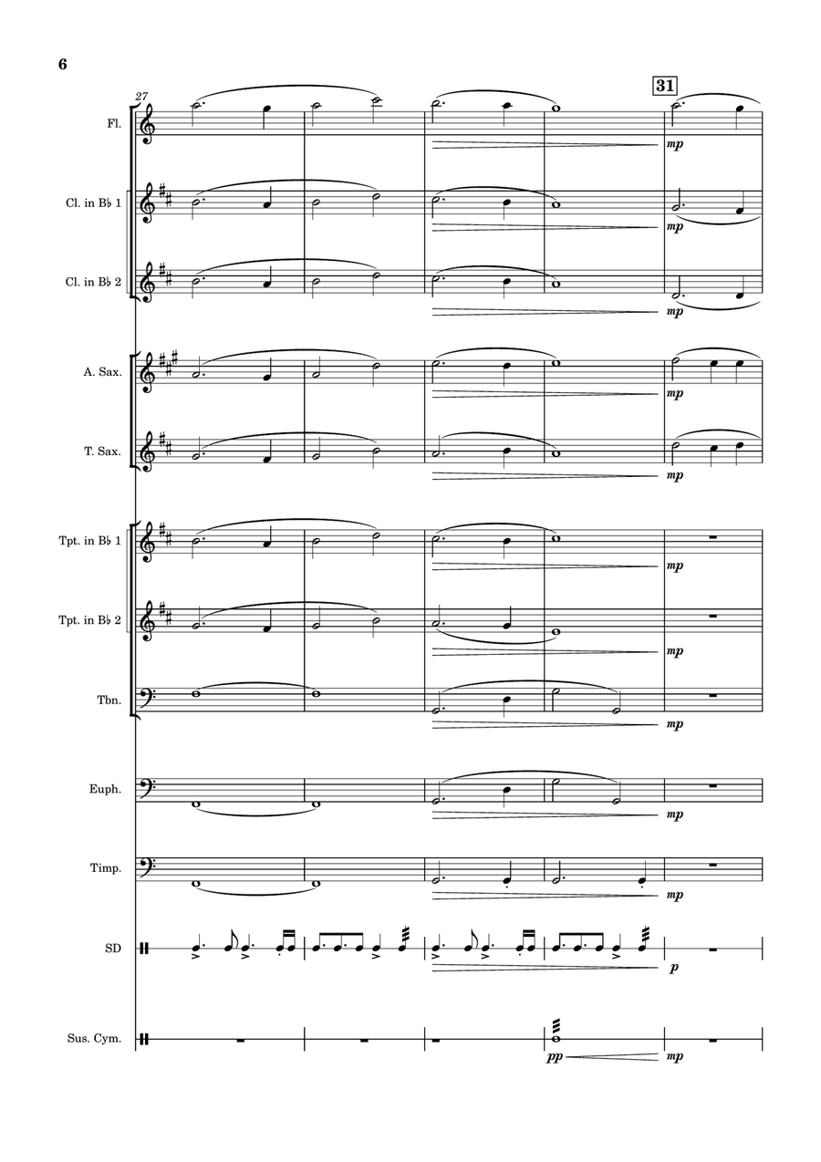 A Tribute To INS Wedgwood Concert Band scores gallery preview page 6